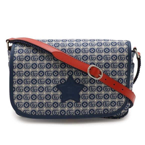 Gucci Handbags - Gucci Children Kids Line Messenger Bag Shoulder Bag Star Pattern Canvas Leather